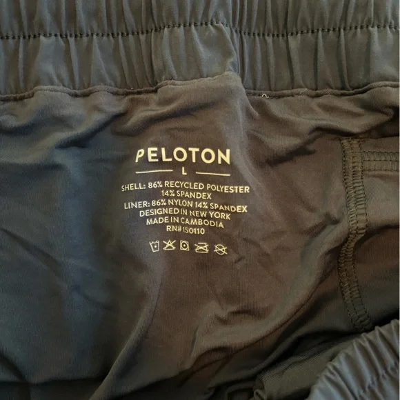 Peloton athletic shorts, slate blue, size L - Picture 3 of 3